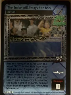 Jake The Snake Roberts Superstar Cards - Includes Finisher - WWF WWE Raw Deal - Image 4