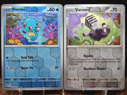 Horsea 010/064 Varoom 043/064 Shrouded Fable Reverse Holo Common Pokemon Cards - Image 1