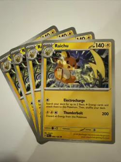 Pokemon Cards Paldea Evolved Playset Raichu 064/193 x4 4x - Image 1
