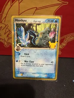 Pokemon TCG Celebrations Mimikyu SWSH136 Holo Rare Promo Card NM - Image 1