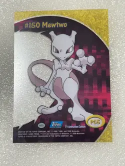 Mewtwo Clear Card #pc5. 2000 Topps Pokemon TV Animation. NM-M. - Image 2