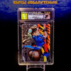 Chun Li Waifu Card Encased #50/99 Gold Foil Demigoddess Collection SLAB Street - Image 1