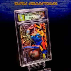Chun Li Waifu Card Encased #50/99 Gold Foil Demigoddess Collection SLAB Street - Image 2