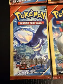 Pokemon Card Tcg XY Primal Clash Booster Pack 3 Sealed Kyogre - Image 1