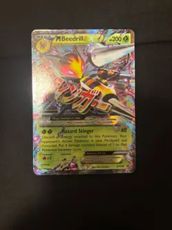 Mega Beedrill EX XY158 Holo Promo Card Near Mint Condition - Image 1