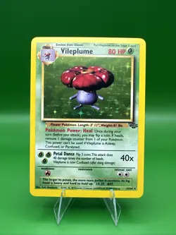 Pokemon TCG Vileplume Jungle Holo Card 15/64 Unlimited Rare NM Pack Fresh 1999 - Image 1