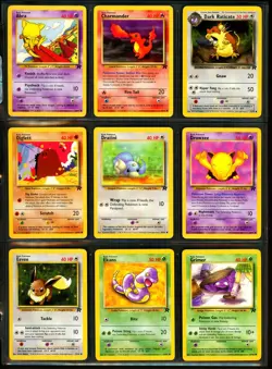 2000 Pokemon TEAM ROCKET SET Unlimited Edition COMPLETE Non Holo COMMON Cards NM - Image 2