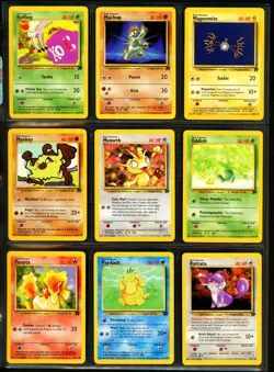 2000 Pokemon TEAM ROCKET SET Unlimited Edition COMPLETE Non Holo COMMON Cards NM - Image 3