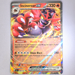 Incineroar EX 034/162 Temporal Forces Holo Double Rare Pokemon Card English NM - Image 1