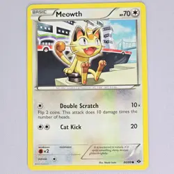Meowth 80/99 Next Destinies Regular Common Pokemon Card TCG English LP - Image 1