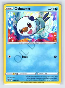 Oshawott - SWSH222 - Pokemon Sword & Shield Promo Ultra Rare Holo Card - Image 1