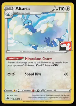Pokemon Altaria - 49/73 Prize Pack Series Cards Non-Holo Pack Fresh - NM - Image 1