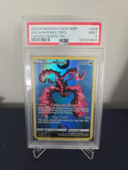 PSA 9 Galarian Moltres SWSH284 SWSH: Sword & Shield Promo Cards Holo - Image 1