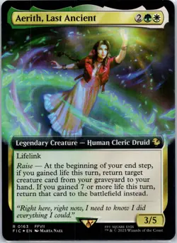 FOIL Aerith, Last Ancient (Extended Art) R Commander: FINAL FANTASY 163 NM - Image 1