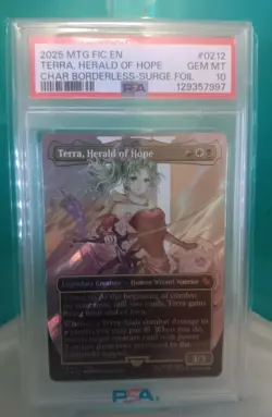PSA 10 GM MTG Final Fantasy Terra Herald of Hope Borderless Surge Foil 0212 - Image 1