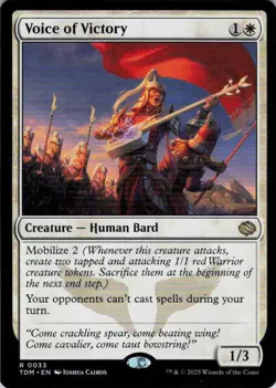 MTG Voice of Victory (33) | NM | Tarkir: Dragonstorm {TDM} - Image 1