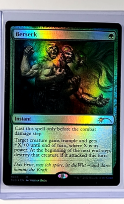 2022 MTG Magic The Gathering SLD Secret Lair Drop Foil #1003 Berserk - Image 1