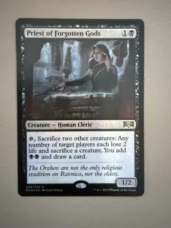 Priest of Forgotten Gods 1x FOIL RNA MTG Ravnica Allegiance Rare black - Image 1