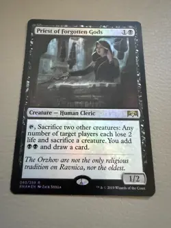 Priest of Forgotten Gods 1x FOIL RNA MTG Ravnica Allegiance Rare black - Image 2