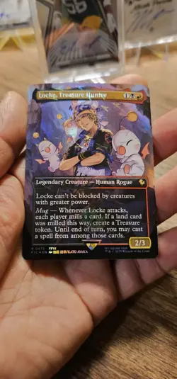 Locke, Treasure Hunter - 474 - Borderless Chocobo Track - Foil Final Fantasy Mtg - Image 1