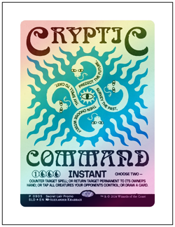 1x Cryptic Command, Foil, Secret Lair - 0905, Magic the Gathering MTG NM - Image 1