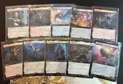 MTG Magic the Gathering Final Fantasy Lot Of 10 Borderless Cards AUC 1 - Image 1