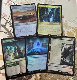 MTG Magic the Gathering Final Fantasy Lot Of 5 Foil Japanese Cards Set #16 - Image 1
