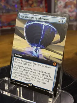 MTG Simulacrum Synthesizer 71 Extended Art FOIL NM Outlaws of Thunder Junction - Image 2