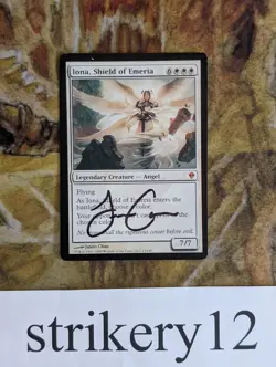 Iona, Shield of Emeria - Zendikar - Signed by Jason Chan - MTG - Image 1