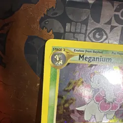 Pokemon TCG Meganium 10/111 Neo Genesis Unlimited Holo Rare NM - Image 2