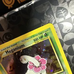 Pokemon TCG Meganium 10/111 Neo Genesis Unlimited Holo Rare NM - Image 3