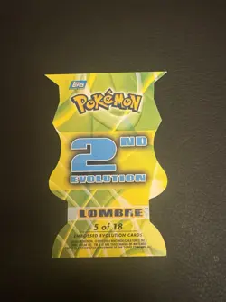 Lombre 5 of 18 Pokemon Topps Advanced Challenge Die-Cut Embossed Card LP - Image 4