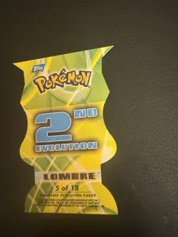 Lombre 5 of 18 Pokemon Topps Advanced Challenge Die-Cut Embossed Card LP - Image 5