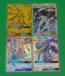 Mint Pokemon Hidden Fates Shiny Vault GX Lot 4 Solgaleo Golisopod Banette Aether - Image 2