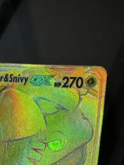 Pokemon Venusaur & Snivy GX 249/236 Rainbow Rare Cosmic Eclipse - Image 3