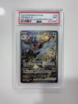 Pokemon TCG Greninja EX 132 Shrouded Fable Promo Special Illustration PSA 9 - Image 1