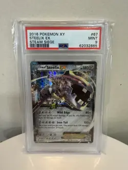 2016 Pokemon XY Steam Siege 67/114 Steelix EX PSA 9 MINT - Image 1