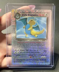 Pokemon TCG Dark Dragonite Reverse Holo Rare WOTC 5/110 Legendary Collection NM - Image 5