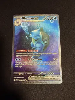 Pokemon Blastoise EX Special Illustration Rare Scarlet & Violet 151 200/165 - Image 1