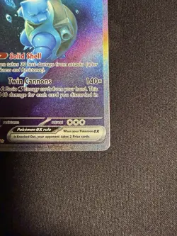 Pokemon Blastoise EX Special Illustration Rare Scarlet & Violet 151 200/165 - Image 5