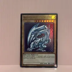 YuGiOh! Blue-Eyes White Dragon (Ultra Rare) LCKC-EN001 Version 2 Unlimited NM - Image 2