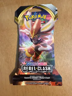 Pokemon Rebel Clash Booster Pack 10 Cards Pack NEW SEALED Official TCG - Image 1