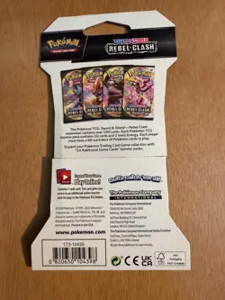 Pokemon Rebel Clash Booster Pack 10 Cards Pack NEW SEALED Official TCG - Image 2