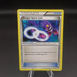 Pokemon Gengar Spirit Link Trainer Card 95/119 XY Phantom Forces Non-Holo LP - Image 1