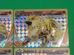 Pokemon XY Series Break Cards Lot Of 4 NM-M Ninetales Arcanine Machamp Nidoking - Image 5