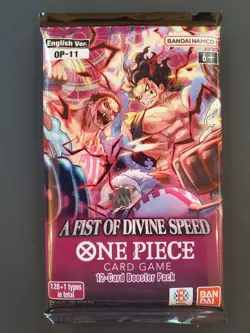 One Piece A FIST OF DIVINE SPEED English Booster OP-11 (Sealed 12-Card Pack) - Image 1
