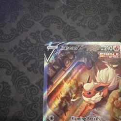 Flareon SWSH179 Black Star Promo Alt Art Pokemon Card - Image 5