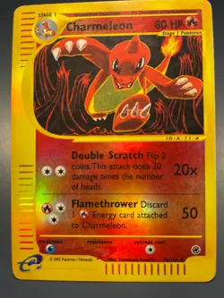 Pokemon Charmeleon 73/165 Uncommon Expedition Pokemon Card Reverse Holo MP - Image 1