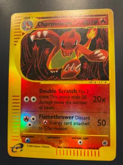 Pokemon Charmeleon 73/165 Uncommon Expedition Pokemon Card Reverse Holo MP - Image 3