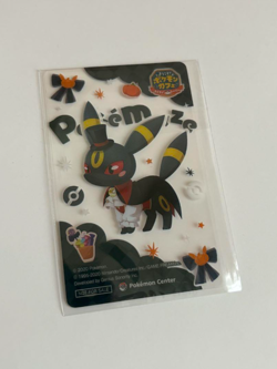 Pokemon Cafe Umbreon Halloween Transparent Clear Card Promo Japanese - Image 1